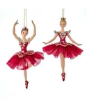 Set Of 2 Regal Red Ballerina Ornaments E0735 W. Fixed Price $36.29.