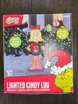 Gemmy The Grinch Cindy Lou Who With Christmas Wreath 4 Ft Inflatable New Decor. Fixed Price $39.99.