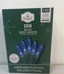 Holiday Time 100 Blue Christmas Wedding Mini Lights String Indoor Outdoor New. Fixed Price $14.98.