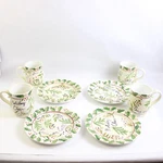 Vintage Capriware 8-PIECE Hand Painted Dessert Dishware Set Holiday Christmas. Fixed Price $28.60.