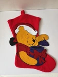Rare Vintage 90S Disney Winnie The Pooh Honey Pot 3D Felt Christmas Stocking. Fixed Price $15.00.
