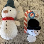 Snowman Christmas Soft Plush Figural Baby Toy - Teether Cloud Island. Fixed Price $25.00.