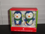 2013 Target Brand Ceramic Penguin Holiday Salt Pepper Shaker Set. Fixed Price $15.40.