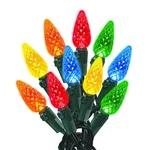 Celebrations Led C6 Multi-color 300 Count String Christmas Lights 74.5 Ft.. Fixed Price $27.13.