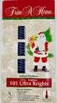 Blue Lights Trim Home 105 Ultra Brights Bulbs White Cord Christmas Decoration. Fixed Price $18.95.