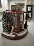 Amusements Santas North Pole Toy Shop Musical Figurine Plays 8 Christmas Carols. Fixed Price $99.99.