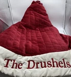 Pottery Barn Velvet Tree Skirt Christmas Quilted Monogram The Drushels 60 Inches. Fixed Price $181.96.