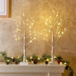 Peiduo Christmas Decorations Indoor, 2 Ft Birch Tree With Led Lights, Fairy L.... Fixed Price $26.98.