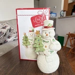 Lenox Holiday Collection Snowman Ceramic Figurine 7.25IN Christmas Decor. Fixed Price $17.95.