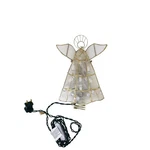 Kurt Adler (# UL0340) Capiz Angel With Trumpet Lighted Treetop, 10.5". Fixed Price $26.46.