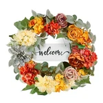 Season Artificial Wreath Hydrangea Rose Design Home Wall Door Festival Ornament. Fixed Price $43.50.