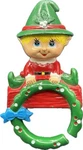 Vintage On Shelf Christmas Stocking Holder Hanger - Sun Hill Plastics. Fixed Price $14.00.