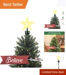 Mr. Christmas Santa Sleigh Animated Tree Topper With 8 Inches, Red. Fixed Price $89.94.