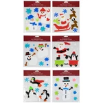 Northlight Set Of 6 Double Sided Christmas Gel Window Clings. Fixed Price $23.93.
