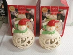 Lenox Merry And Bright Snowman Figurine 7" American By Design 853775 Lite. Fixed Price $39.95.