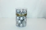 Ki Store Silver Christmas Balls 34PCS 2.36-INCH Tree Decoration Orb. Fixed Price $7.70.