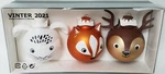 Ikea Vinter 2021 Animal Christmas Ornaments Decoration 3 Ball Set Fox Hare Deer. Fixed Price $19.96.