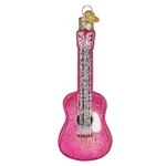 Glittered Glam Guitar Ornament. Fixed Price $24.99.