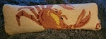 Chandler Corners Crab Pillow Hooked Wool Coastal Nautical 8" 24" Long. Fixed Price $45.00.