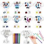 Father Day Painting Craft, Color Your Own Best Dad Tabletop With. Fixed Price $15.99.