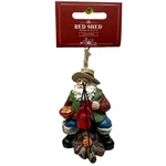 Red Shed Santa Fishing Hobby Ornament. Fixed Price $12.33.
