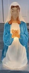General Foam Plastics Mary Nativity Lighted Blow Mold Christmas W/ Cord Usa Nice. Fixed Price $54.99.