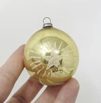Small Vintage Hand Blown Glass Star Stencil Christmas Ornament Japan 2". Fixed Price $20.00.