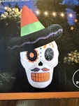 6' Inflatable Sugar Skull Halloween Dia De Los Muertos Led Outdoor Tested-works. Fixed Price $58.87.