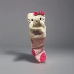 Kurt Adler X Hello Kitty Pink Shimmer Plush Embroidered Christmas Stocking 2012. Fixed Price $29.88.