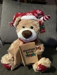 Merry Brite Animated 16.5 Singing Bear Sings "i Just Can't Wait Till Christmas". Fixed Price $24.99.