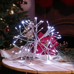 10"H Indoor Christmas Snowflake Ornament With White Led Lights Elegant Glowi. Fixed Price $23.99.