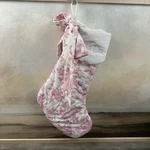 Pottery Barn Teen Loveshackfancy Pink Damask Christmas Stocking Monogrammed. Fixed Price $36.95.