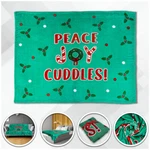 Peace Joy Cuddles Super Plush Blanket 50X60 Christmas Throw Xmas. Fixed Price $15.95.