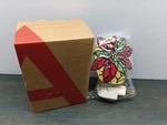 2008 Avon Poinsettia Christmas Holiday Night Light Ceramic New Box. Fixed Price $6.99.