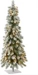 National Company 3 Ft Pre-lit Flocked Downswept Forestree Mini Artificial. Fixed Price $109.99.