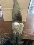 Northlight 20" Green Brown Sitting Christmas Gnome W/ Knitted Dangling Legs New!. Fixed Price $16.50.