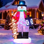 Lunsy 8FT Christmas Inflatable Snowman Built-in Colorful Led Lights,inflatabl.... Fixed Price $48.04.