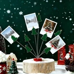 Christmas Photo Tree Holder 8 Branch Gift Card Clips Picture Frame .... Fixed Price $32.99.