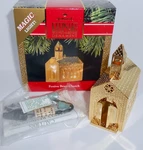 Hallmark Keepsake Christmas Ornament 1991 Festive Brass Church Magic Light H46. Fixed Price $13.80.
