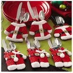 8 Pcs Christmas Holders Pockets Dinner Table Decorations Cutlery Bag. Fixed Price $12.00.