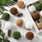 Sotiff Christmas Tree Decorations Velvet Balls 2.4 Inch 12 Pcs Multicolor. Fixed Price $15.50.