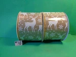 Christmas Ribbon W/wire Edges, 2.5" X 48 Ft. Deer 24 =. Fixed Price $14.99.