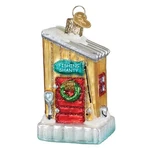 Old World Christmas Ice Fishing Shanty Glass Ornament For Holiday Tree. Fixed Price $24.98.