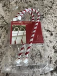 Haute Decor Candy Cane Stocking Holder Classic 2-PACK Christmas Fireplace Mantle. Fixed Price $16.95.