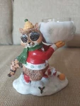 Yankee Candle Raccoon Snow Tea Light Holder Woodland Christmas Winter. Fixed Price $14.95.