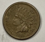 1860 Indian Cent .01. Nearly Extra Fine.. Fixed Price $80.00.