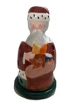 Villeroy Boch Christmas Santa Candlestick Votive Holder Exc. Fixed Price $14.50.
