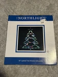 Northlight 18" Led Lighted Tree Window Silhouette Decoration. Fixed Price $12.00.