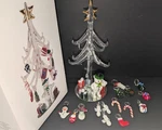 Vintage Ls Arts Crystal Christmas Tree W/ Ornaments & Box Excellent Condition. Fixed Price $14.77.