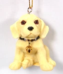 Silver Tree Gisela Graham 2" Resin Yellow Labrador Puppy Dog Christmas Ornament. Fixed Price $18.88.